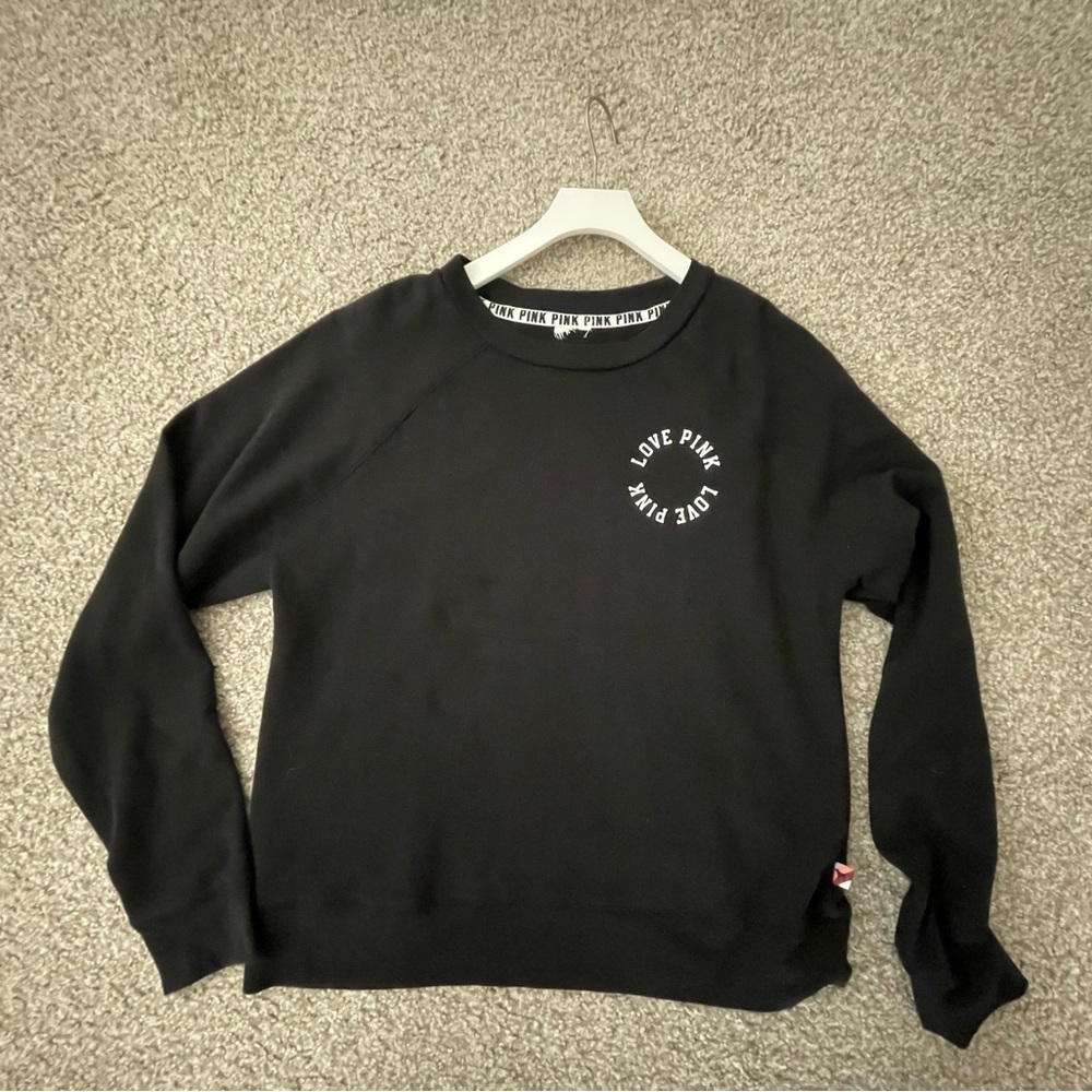PINK black sweatshirt size S like new